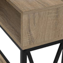Monarch I 3573 Hall Table - Taupe/Black IMAGE 7