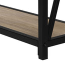 Monarch I 3573 Hall Table - Taupe/Black IMAGE 8