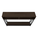 Monarch I 3574 Hall Table - Espresso/Black IMAGE 5