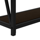 Monarch I 3574 Hall Table - Espresso/Black IMAGE 7