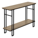 Monarch I 3577 Hall Table - Taupe/Black IMAGE 1
