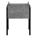 Monarch I 3584 End Table - Grey Stone-Look/Black IMAGE 4