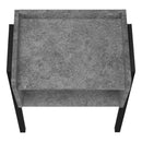 Monarch I 3584 End Table - Grey Stone-Look/Black IMAGE 5