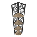 Monarch I 3621 62" Bookcase - Dark Taupe/Black IMAGE 5
