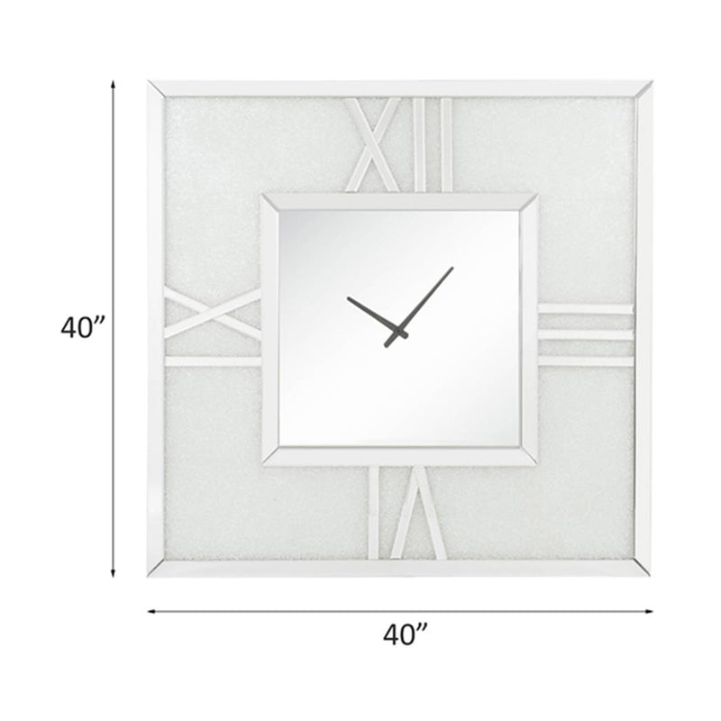 Acme Furniture Noralie 97730 Wall Clock with LED IMAGE 5