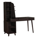 Monarch I 7096 Computer Desk with Bookcase - Espresso IMAGE 1