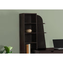 Monarch I 7096 Computer Desk with Bookcase - Espresso IMAGE 3