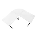 Monarch I 7195 Corner Desk - White/Black IMAGE 3