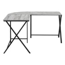 Monarch I 7196 Corner Desk - Grey/Black IMAGE 4