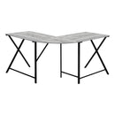 Monarch I 7196 Corner Desk - Grey/Black IMAGE 5