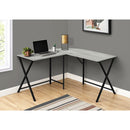 Monarch I 7196 Corner Desk - Grey/Black IMAGE 8