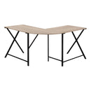 Monarch I 7197 Corner Desk - Dark Taupe/Black IMAGE 5