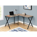 Monarch I 7197 Corner Desk - Dark Taupe/Black IMAGE 8