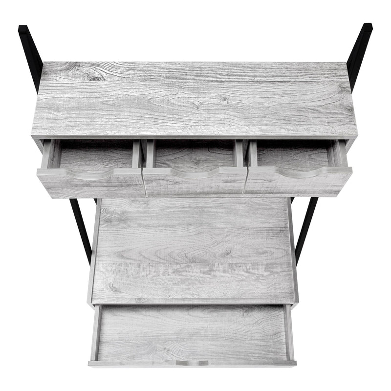 Monarch I 7331 Computer Desk - Grey/Black IMAGE 3