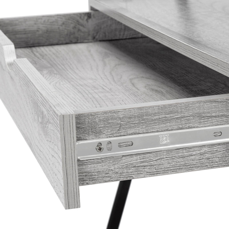 Monarch I 7331 Computer Desk - Grey/Black IMAGE 7