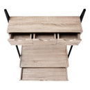 Monarch I 7332 Computer Desk - Dark Taupe/Black IMAGE 3