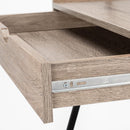 Monarch I 7332 Computer Desk - Dark Taupe/Black IMAGE 7