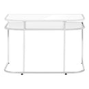 Monarch I 7520 Computer Desk - Glossy White/Chrome IMAGE 4