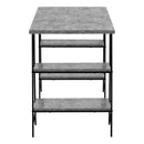 Monarch I 7526 Computer Desk - Grey Stone-Look/Black IMAGE 5