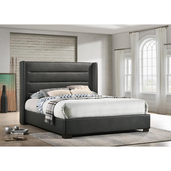 IFDC King Upholstered Platform Bed IF 5242 - 78 IMAGE 1