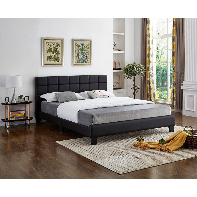 IFDC Queen Upholstered Platform Bed IF 5420 - 60 IMAGE 1