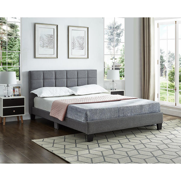 IFDC Full Upholstered Platform Bed IF 5423 - 54 IMAGE 1