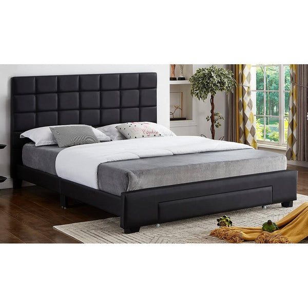 IFDC Full Upholstered Platform Bed with Storage IF 5490 - 54 IMAGE 1