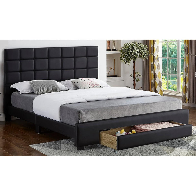 IFDC Full Upholstered Platform Bed with Storage IF 5490 - 54 IMAGE 2