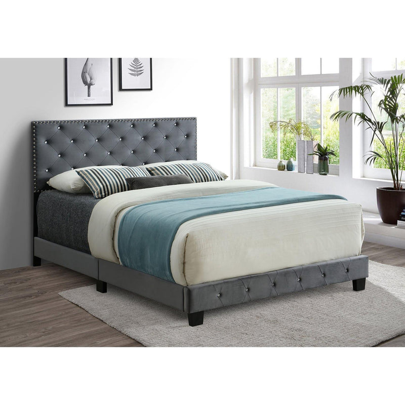 IFDC King Upholstered Platform Bed IF 5650 - 78 IMAGE 1