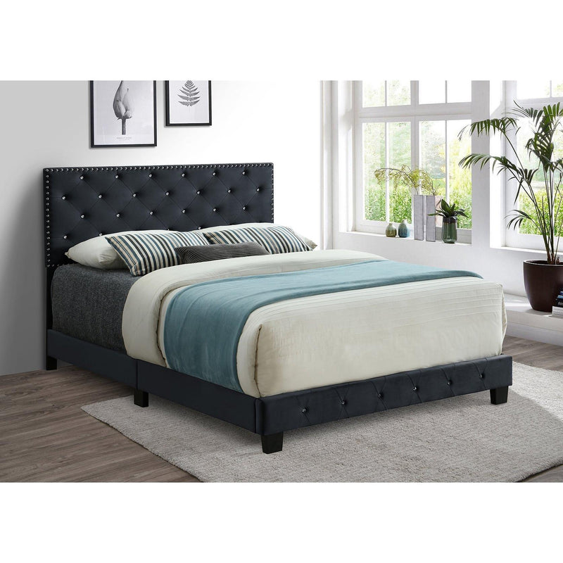 IFDC King Upholstered Platform Bed IF 5651 - 78 IMAGE 1