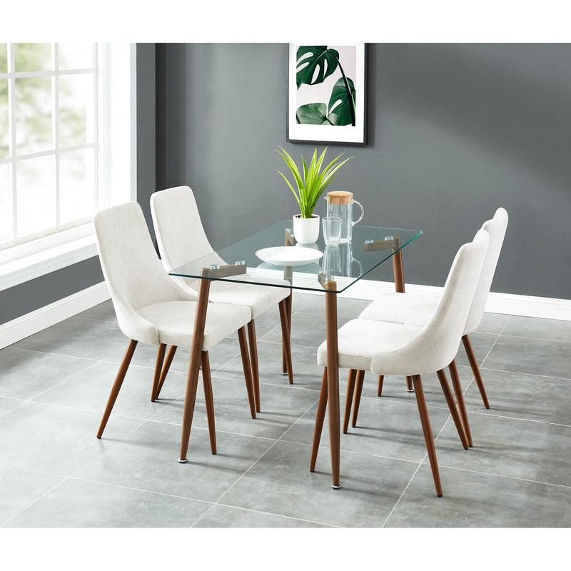 Worldwide Home Furnishings Abbot/Cora 5 pc Dinette 207-453/182BG IMAGE 1