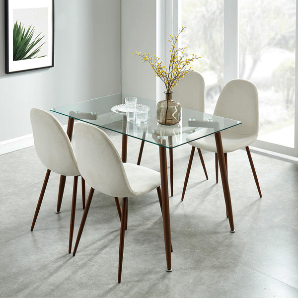 Worldwide Home Furnishings Abbot/Lyna 5 pc Dinette 207-453/250BG IMAGE 1