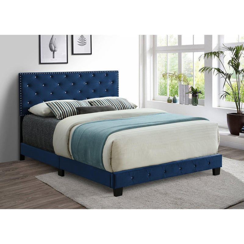 IFDC King Upholstered Platform Bed IF 5652 - 78 IMAGE 1