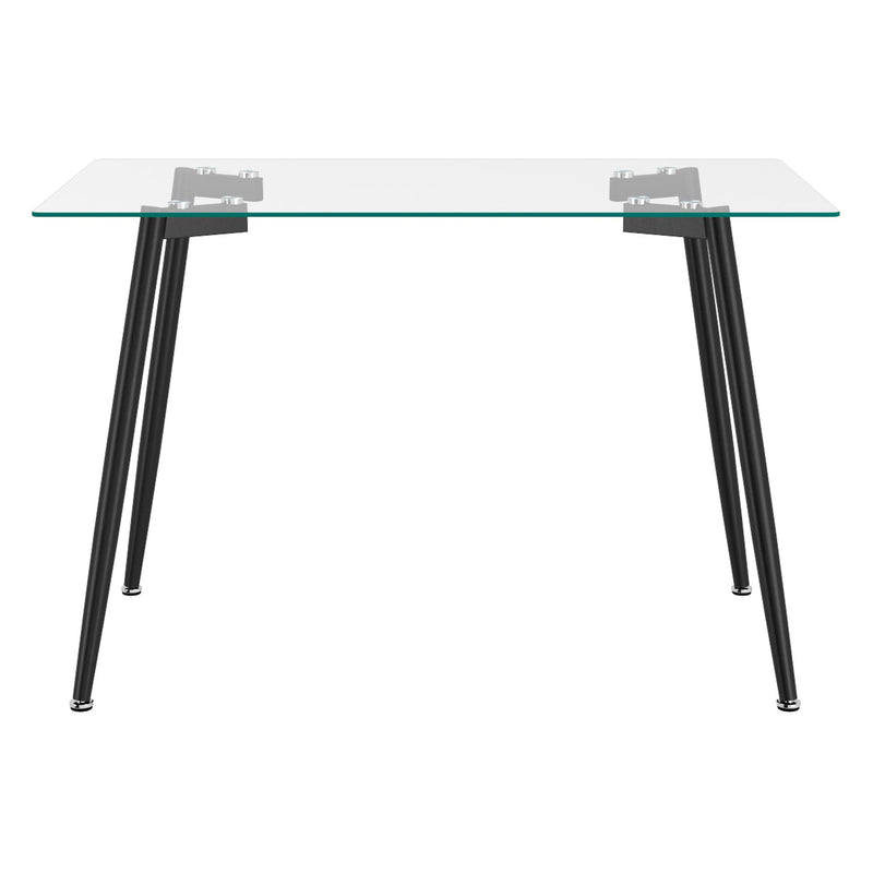 Worldwide Home Furnishings Abbot 201-453BK Rectangular Dining Table - Black IMAGE 3