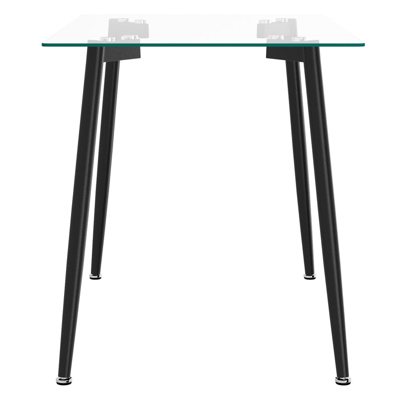 Worldwide Home Furnishings Abbot 201-453BK Rectangular Dining Table - Black IMAGE 4