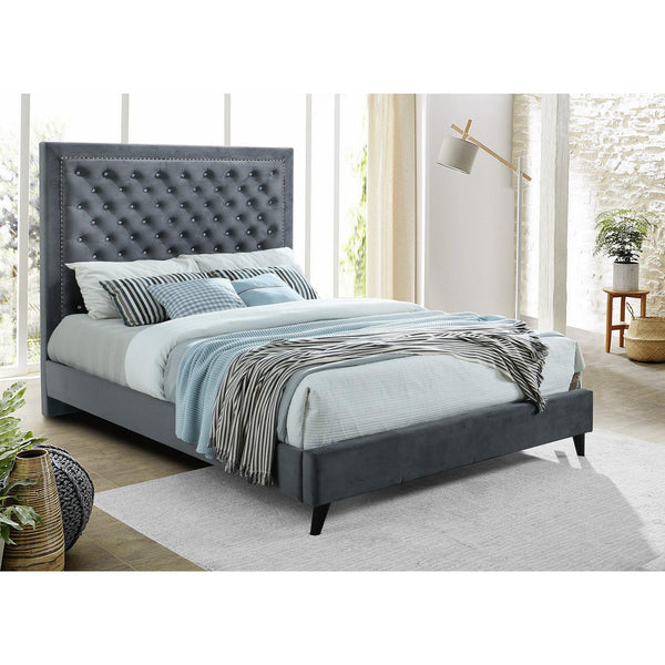 IFDC King Upholstered Platform Bed IF 5680 - 78 IMAGE 1