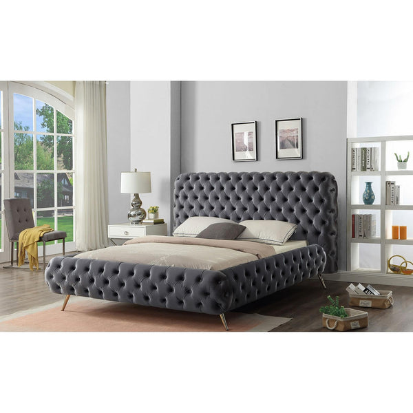 IFDC King Upholstered Platform Bed IF 5865 - 78 IMAGE 1