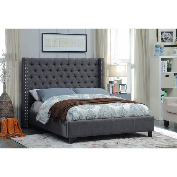 IFDC King Upholstered Platform Bed IF 5897 - 78 IMAGE 1