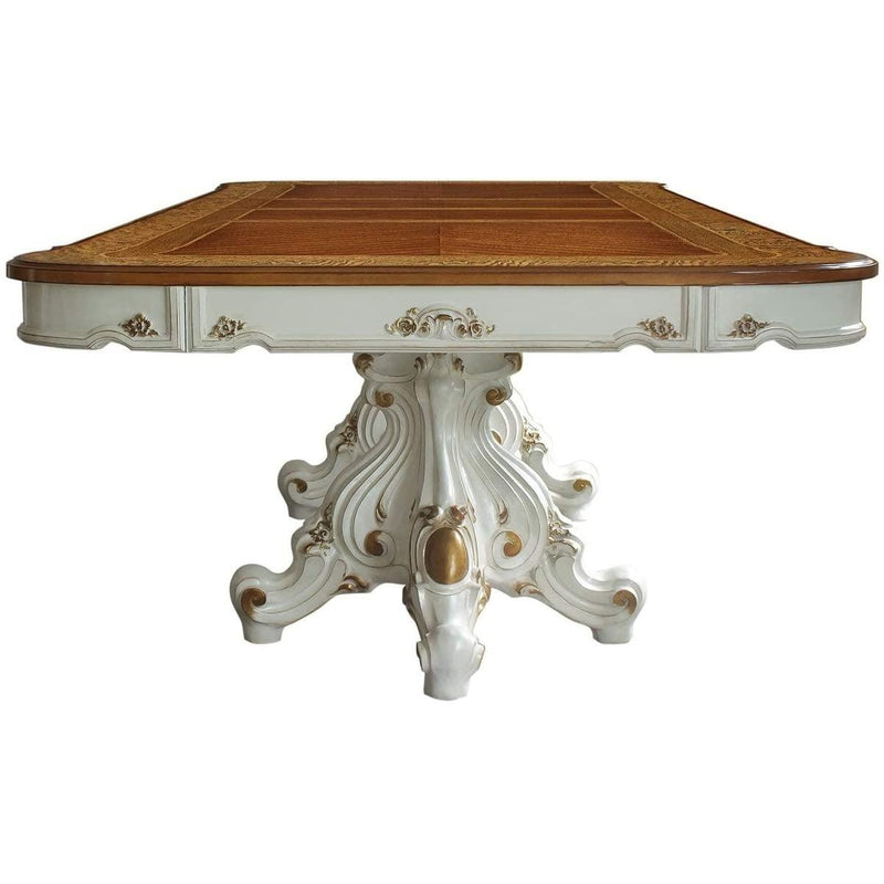 Acme Furniture Picardy Dining Table with Pedestal Base 63460 IMAGE 3