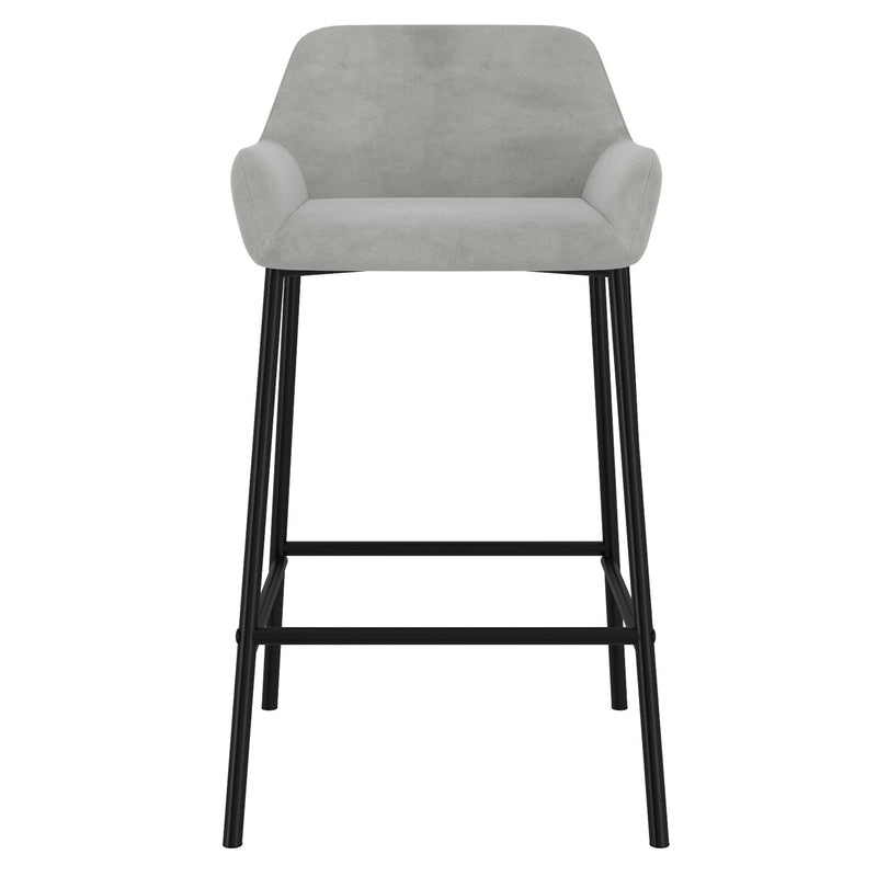 !nspire Baily 203-541GRY 26" Counter Stool - Grey and Black IMAGE 5
