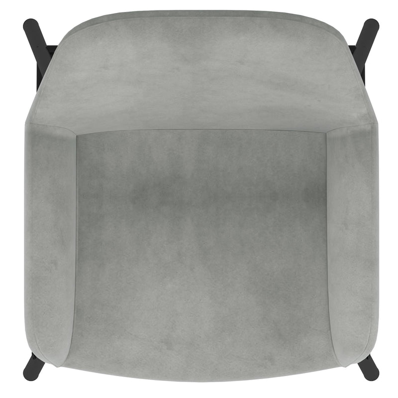 !nspire Baily 203-541GRY 26" Counter Stool - Grey and Black IMAGE 6