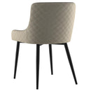!nspire Bianca 202-086BG/BK Dining Chair - Beige and Black Leg IMAGE 3