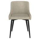 !nspire Bianca 202-086BG/BK Dining Chair - Beige and Black Leg IMAGE 5