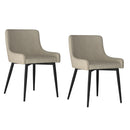 !nspire Bianca 202-086BG/BK Dining Chair - Beige and Black Leg IMAGE 6