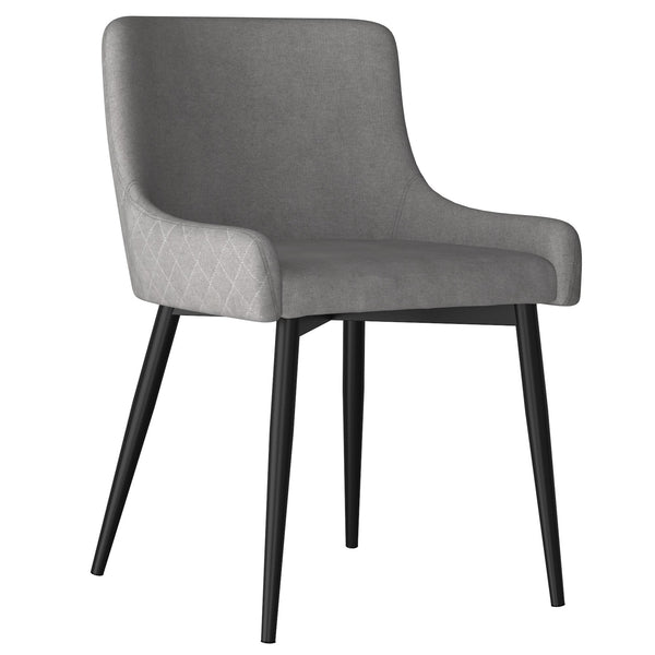 !nspire Bianca 202-086GY/BK Dining Chair - Grey and Black Leg IMAGE 1