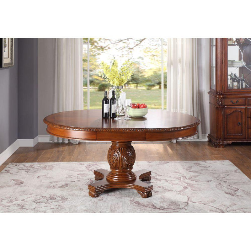 Acme Furniture Round Chateau De Ville Dining Table with Pedestal Base 64170 IMAGE 9