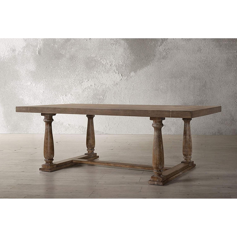 Acme Furniture Bernard Dining Table with Trestle Base 66185 IMAGE 2