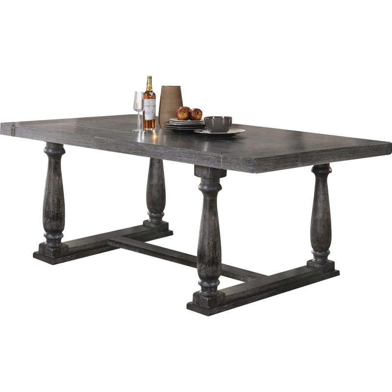 Acme Furniture Bernard Dining Table with Trestle Base 66190 IMAGE 3