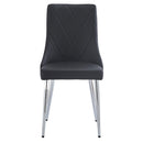 !nspire Devo 202-087BK Dining Chair - Black and Chrome IMAGE 5