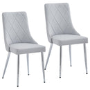 !nspire Devo 202-087LG Dining Chair - Light Grey and Chrome IMAGE 7
